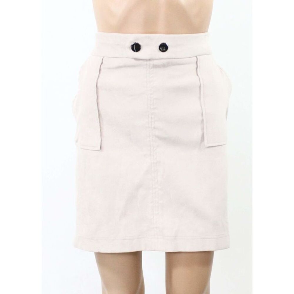 INC Womens Beige Faux Suede Mini Evening Skirt XXL